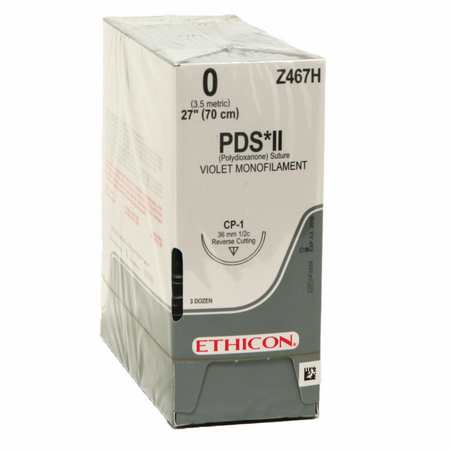 Ethicon PDS II Synthetic Absorbable Suture (Z467H) / 0 / SA CP-1 / 27 in