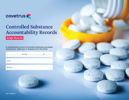 Controlled Substance Record Book, Single Record