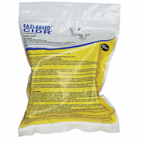 Eazi-Breed CIDR Cattle Insert – Estrous Synchronization Tool For Dairy Cows & Heifers – Improves Breeding Efficiency In Tight Windows