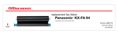 Office Depot Brand 94P (Panasonic KX-FA94) Remanufactured Thermal Fax Ribbon