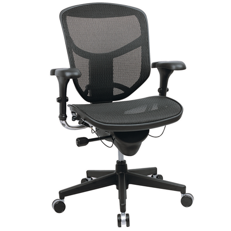 Realspace PRO Quantum 9000 Series Chair, Mesh Mid-Back, Black