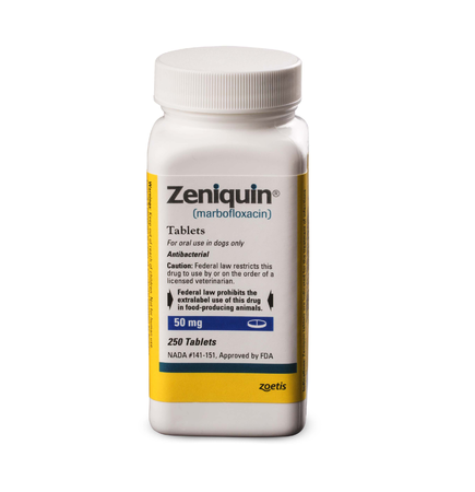 Zeniquin Tablets for Cats and Dogs, 50mg