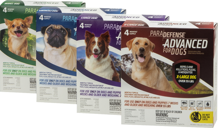 Paradefense PARADefense Advanced for Dogs, Blue, 11-20 lb