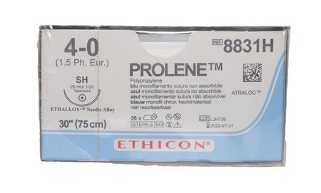 Ethicon Prolene Synthetic Non-Absorbable Suture (8831H) / 4-0 / SA SH ...