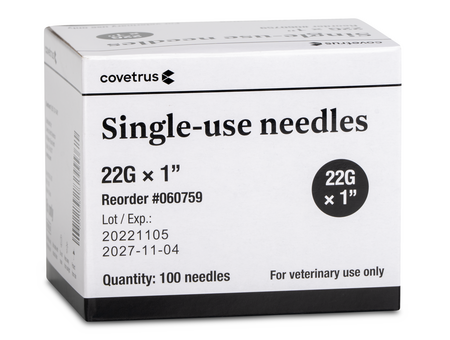 Disposable Needle, Soft Pack, 22 G x 1 in