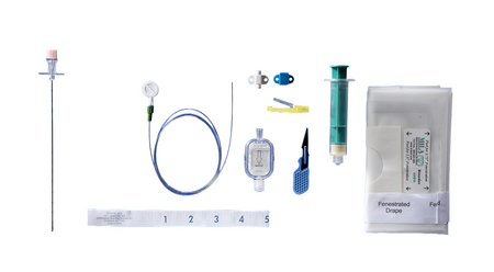 Epidural Kit, 20 G Catheter, 6 in Introducer, 18 G x 15 cm Tuohy Needle