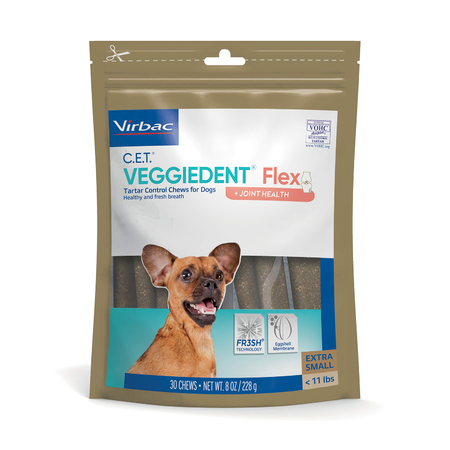 C.E.T. VEGGIEDENT Flex Tartar Control Chews for Dogs, Displays