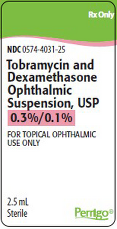 Tobramycin And Dexamethasone Ophthalmic Suspension, USP, 0.3%/0.1%