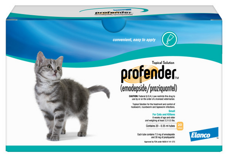 Profender (Emodepside/ Praziquantel) Topical Solution for Cats, 0.35 mL ...